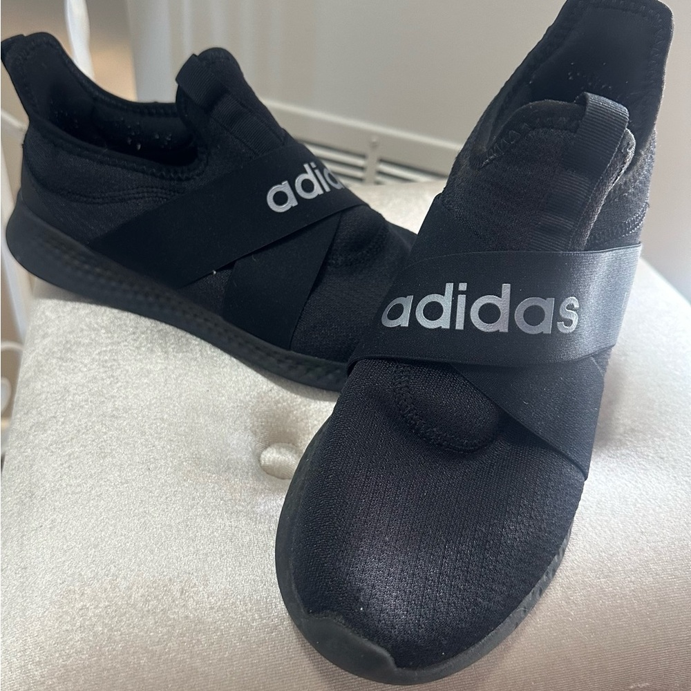 Adidas Black Slip-On Cloudfoam